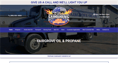 Desktop Screenshot of fairgroveoil.com